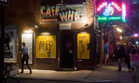Cafe Wha? in Greenwich Village.