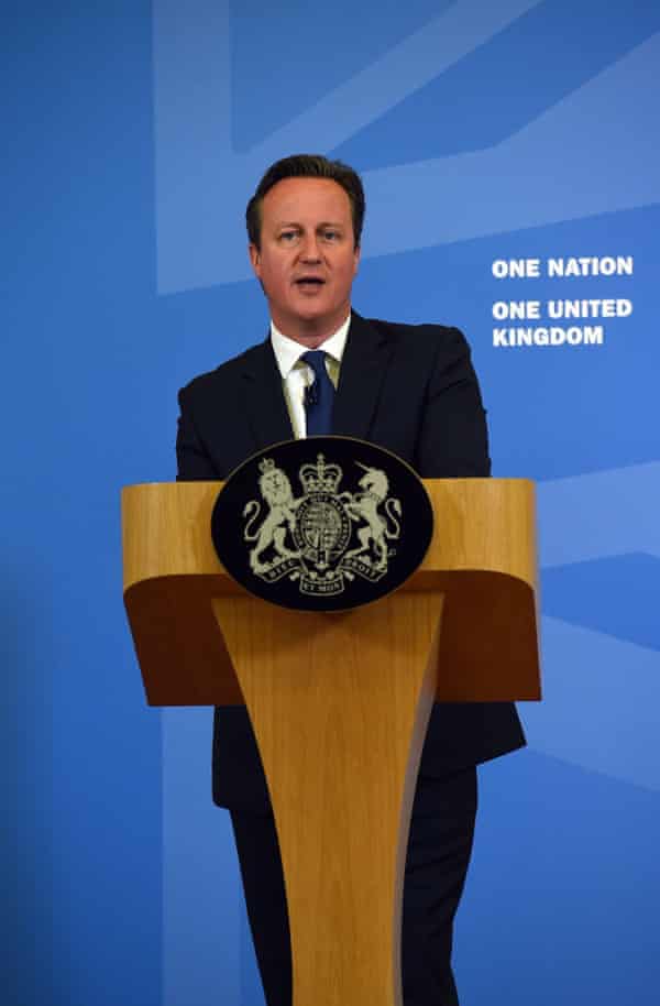 David Cameron delivers his speech in Birmingham, setting out the government's plans to combat 'non-violent extremism'.