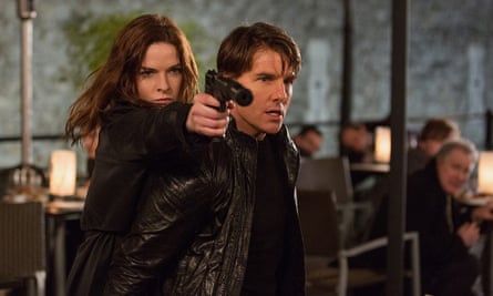 Rebecca Ferguson and Tom Cruise in Mission: Impossible - Rogue Nation