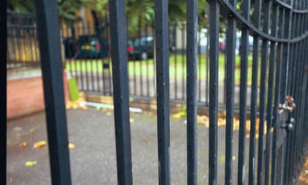 A locked gate