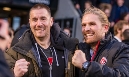 Matthew Benham, left, took a controlling interest in FC Midtjylland in July 2014