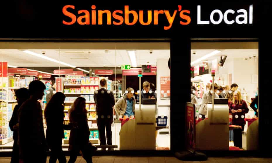 Convenience stores have helped limit sales falls at Sainsbury's.