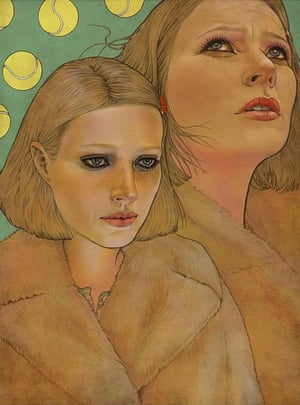 Oh... Margot by Martine Johanna. Margot Tenenbaum is strong yet tragic, craving impossible romance. Her state of mind is a living art form. Wes Anderson’s movies have a naive, dreamy feeling; everything is strangely utopian and the ideals are almost childlike