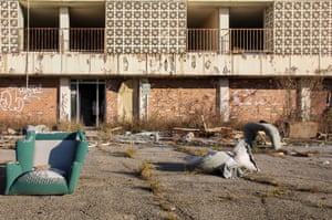 Furniture left outside a building in the lower 9th ward