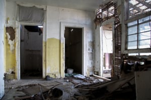 Inside an abandoned house in the lower 9th ward