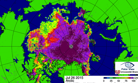Arctic sea ice concentration.