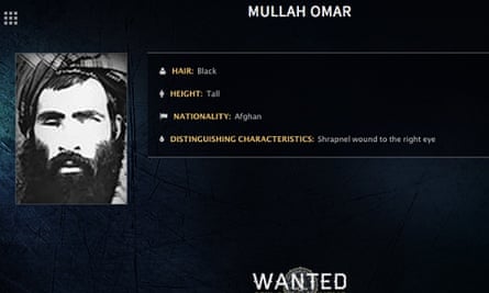 An FBI wanted notice for Mullah Omar.