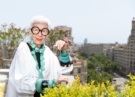 Iris Apfel photographed for The Observer Magazine.
