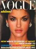 Janice Dickinson on the cover of Vogue, October 1978