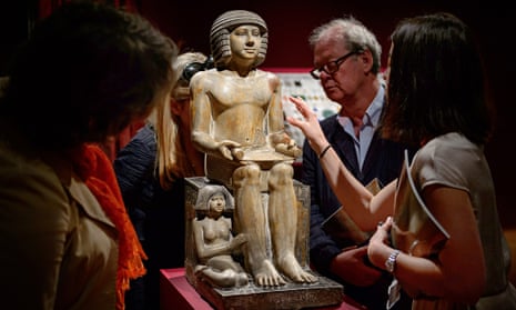The Northampton Sekhemka at Christie’s auction house in central London in June 2014