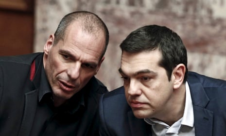 Yanis Varoufakis, and prime minister Alexis Tsipras. 