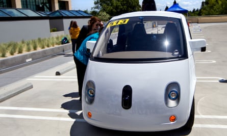 One of Google's self-driving vehicle prototypes.