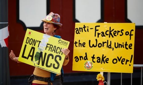 PRESTON, 29th June 2015. Anti-fracking campaigners celebrating outside county hall in Preston after Lancashire county council rejected Cuadrilla's application to frack for shale gas at two sites - Little Plumpton and Roseacre Wood - in the county.