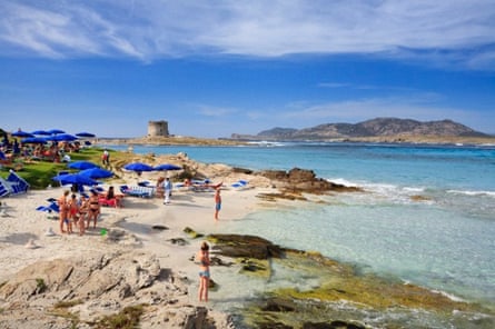 La Pelosa beach, near Stintino, northern Sardinia.