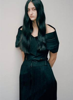 A model from the Yohji Yamamoto archive
