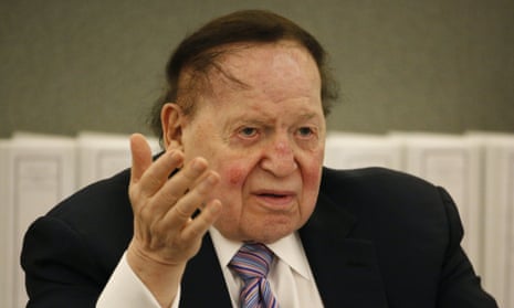 Sheldon Adelson, multibillionaire casino magnate and Republican party donor. (AP Photo/John Locher)