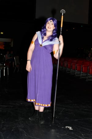 Emma Guyan, 18, from Guildford is dressed as Lady Ianite, the goddess from the Mianite series 
