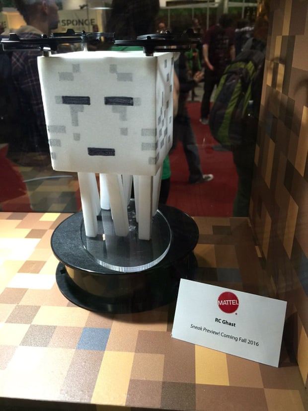 Mattel's RC Ghast quadcopter Minecraft drone.