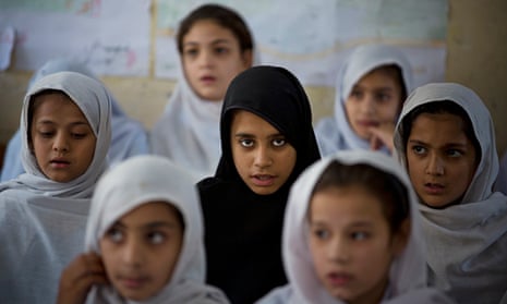 Pakistani students attend school in the conservative hometown of Malala Yousafzai