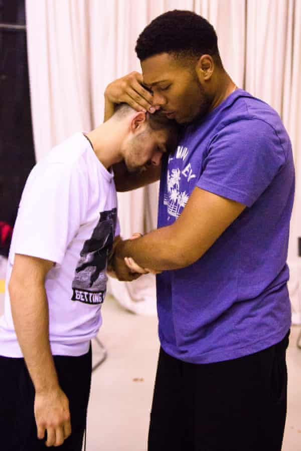 Performers Bain and Andrew during rehearsals for FlexN.
