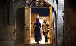 Tourists visit the tomb of Persian mystic poet Hafez in Shiraz.