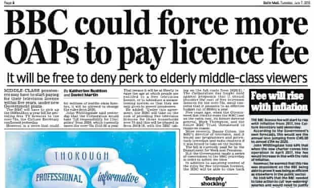 c Licence Fee Deal The Ft V The Times Sun And Daily Mail Roy Greenslade The Guardian