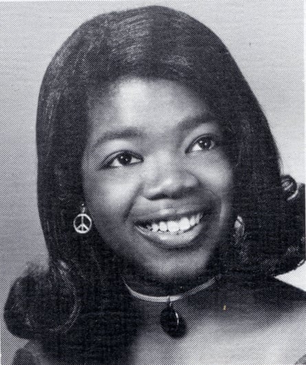 Oprah Winfrey in her high school yearbook in 1971