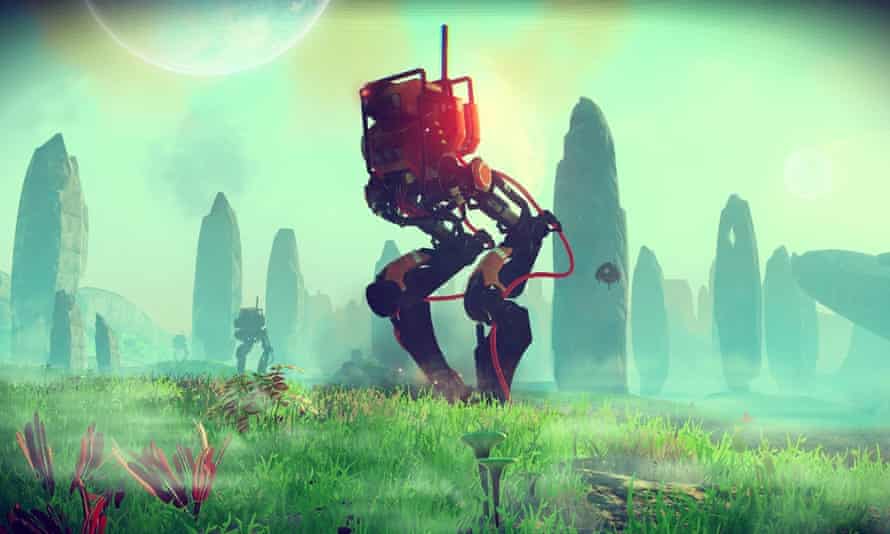 A new shot from No Man's Sky released at E3 in Los Angeles.