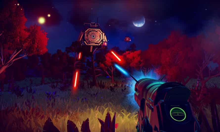 A new still from No Man's Sky released at E3 in Los Angeles.