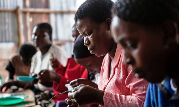 Women work in Nairobi