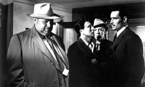 Orson Welles, Joseph Calleia, Victor Millan and Charlton Heston in Touch of Evil.