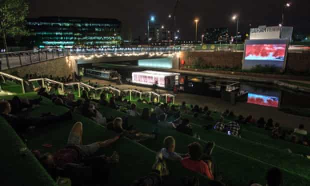 Floating Cinema at King's Cross in 2014.