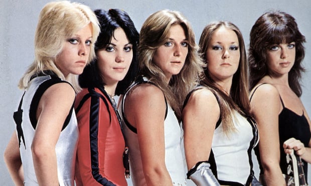 Jackie Fuchs, then known as Jackie Fox, and the Runaways.