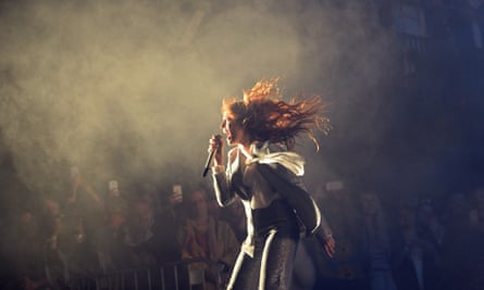 Florence Welch at Glastonbury.