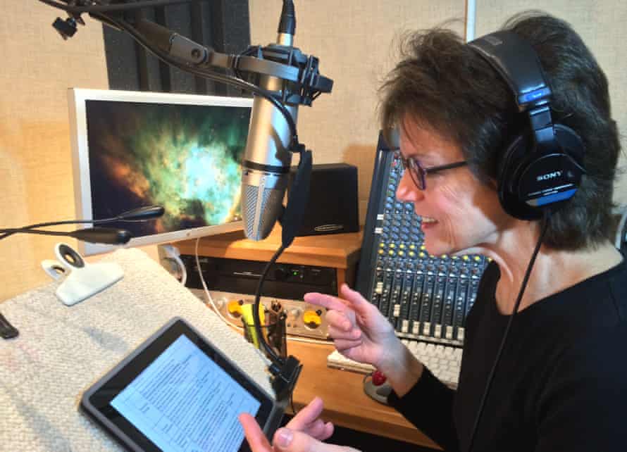 Susan Bennett in recording studio