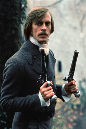 Growlers at the ready ... Keith Carradine in 'The Duellists'.