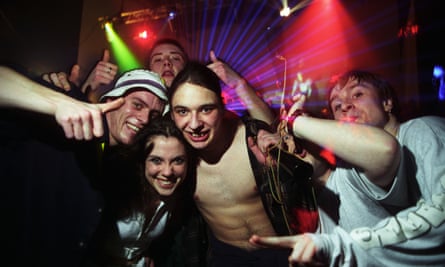 Partygoers at a Dream FM rave.