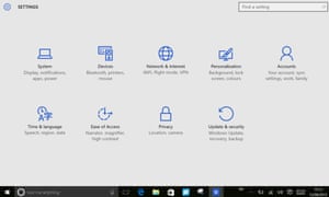 Windows 10 privacy settings