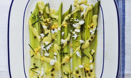 LEEK VINAIGRETTE WITH CHOPPED EGG, CHIVES AND MUSTARD DRESSING30 Ingredients by Sally Clarke