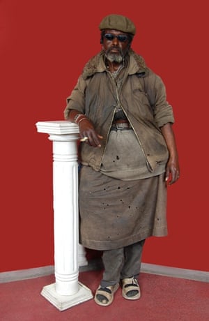 An Ethiopian man from Jan Hoek's series Sweet Crazies.