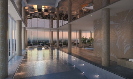 The Aykon Tower is inspired by 'the Greek and Roman myths that are part of the Versace DNA'