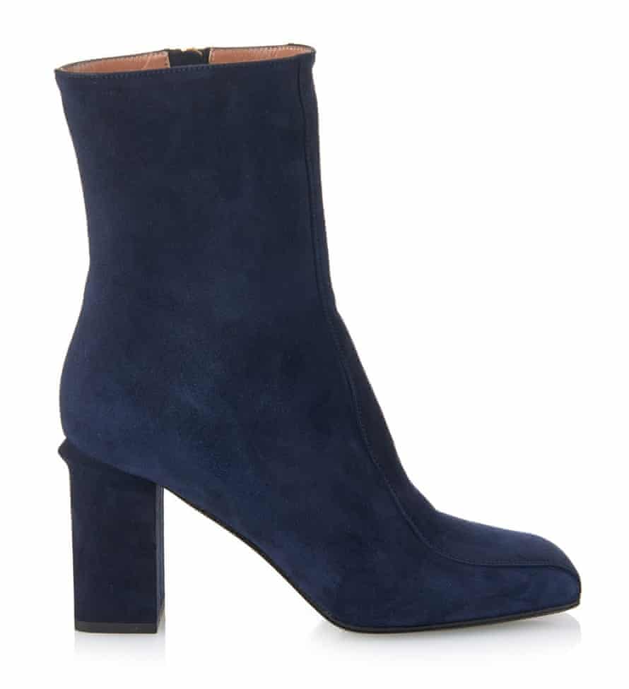 Marni Square-toe suede ankle boots
