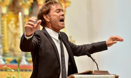 Cliff Richard sings at the funeral of Cilla Black.