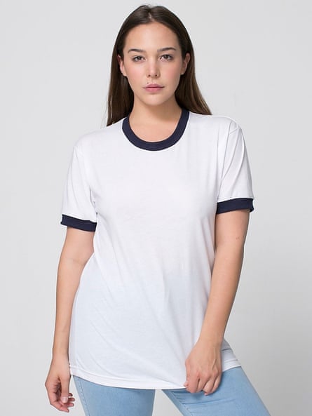 Put a ringer on it: the contrast-colour T-shirt is back, Women's tops