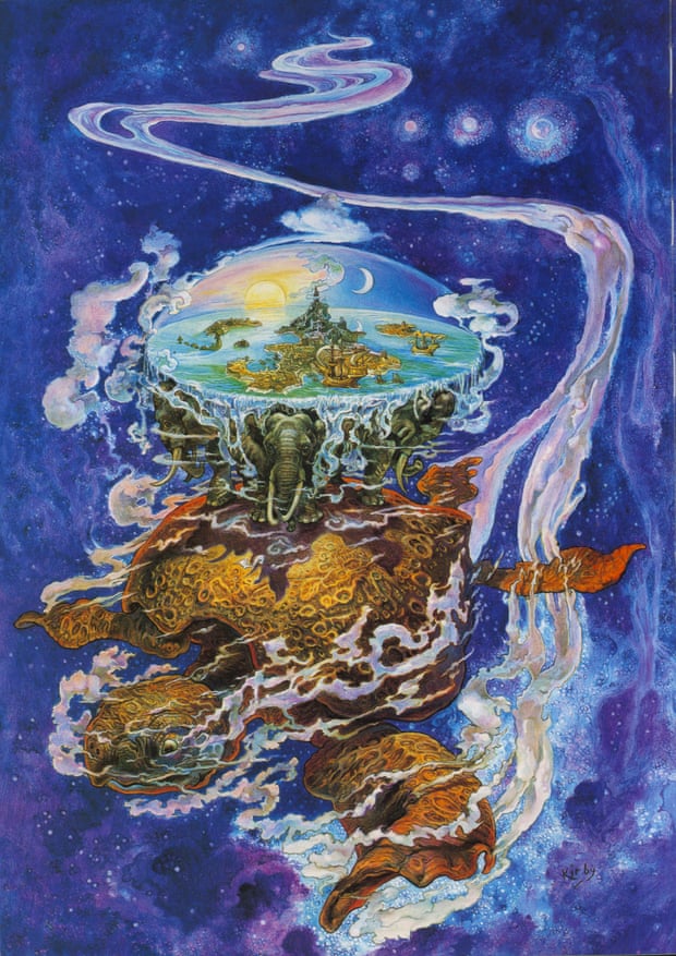 Painting of Discworld by Josh Kirby.