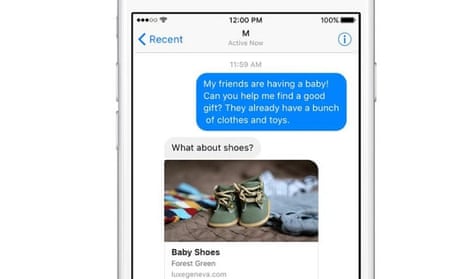 Facebook M will work within the social network's Messenger app.