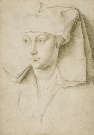 Rogier van der Weyden's portrait of a young woman, c1430.