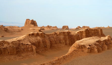 The Dasht-e Lut desert.