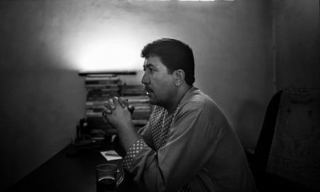 Mystic Arab Shah in his office, in Kabul.