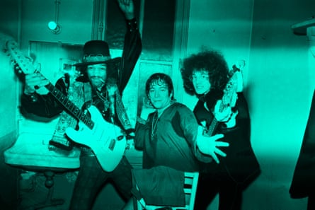 Jimi Hendrix, Eric Burdon and Noel Redding in Paris in February 1969. Club A-Go-Go was instrumental in Hendrix's career.